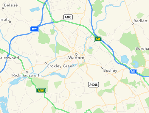 Watford map